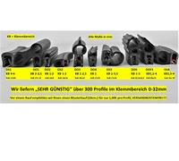 DS2 Kantenschutz Dichtprofil Kantenschutzprofil EPDM Gummi Dichtung Keder Band
