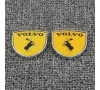 dsetryj Auto Emblem, für Volvo XC 60 XC 90 S90 40 V60 Aufkleber Abzeichen Buchstaben embleme Zeichen Badge Sticker selbstklebend Zubehör,2pcs/B