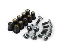 DTASMBD Motorradschrauben M5*16 10-teiliges Motorrad-Windschutzscheibenschrauben-Set Für Suzuki TL1000R TL1000S TL 1000R 1000S 1000 R S 1998-2005 Schrauben-Verkleidungsschrauben-Set(Titan)