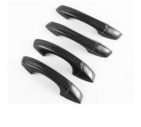 DTSGCX Carbon Chrom Auto Seite Türgriff Abdeckung Trim Aufkleber Styling Zubehör Für VW Für T-ROC 2016-2021(Carbon 0 Buttons)