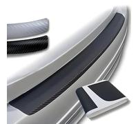 DTXFBH Schwellerschutz Den Kofferraum für Dacia Sandero 2 Stepway 2016-2020, AKratzfest und Abriebfest Kohlefaser Ladekantenschutz Selbstklebend Auto Dekoration Zubehör,Black