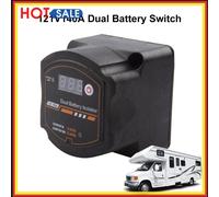Dual Battery Isolator 12V 140A with Digital Voltmeter for Car RV Boat Marine