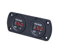 Dual Digital Voltmeter LED Display DC 12V-24V Panel KFZ Auto Spannungsanzeige