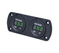 Dual Digital Voltmeter LED Display DC 12V-24V Panel KFZ Auto Spannungsanzeige