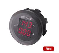 Dual Digital Voltmeter Motorrad Panel Tester LED-Anzeige Auto LKW DC 12V/24V #