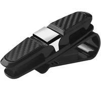 DuanRQ Multifunktionaler Sonnenblenden-Organizer für SsangYong Tivolan 2020-2025, Sonnenbrillen-Halterung, Kratzfester Clip Brillenhalter für Auto,Silver/B