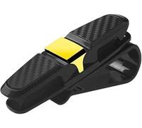 DuanRQ Multifunktionaler Sonnenblenden-Organizer für Subaru Forester 2009-2013, Sonnenbrillen-Halterung, Kratzfester Clip Brillenhalter für Auto,Gold/A