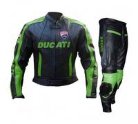 DUCATI-Corse Lederkombi Leder Bikeranzug Rennen Motorrad Lederjacke Hose-XS-4XL