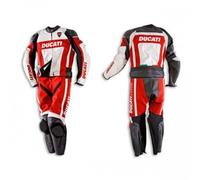 DUCATI-Corse Lederkombi Leder Bikeranzug Rennen Motorrad Lederjacke Hose-XS-5XL
