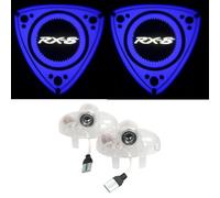 Duleutgnu 2 Stück Autotür Projektor Türbeleuchtung Logo Leuchten KFZ Türen Einstiegsbeleuchtung LED Willkommen Emblem Projektion 3D Türlicht (Blau R, Blau R normal)