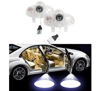 Duleutgnu 2 Stück Autotür Projektor Türbeleuchtung Logo Leuchten KFZ Türen Einstiegsbeleuchtung LED Willkommen Emblem Projektion 3D Türlicht (Blaue, Blaue Glaslinse)