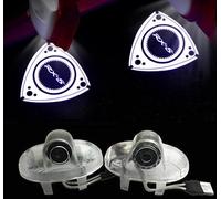 Duleutgnu 2 Stück Autotür Projektor Türbeleuchtung Logo Leuchten KFZ Türen Einstiegsbeleuchtung LED Willkommen Emblem Projektion 3D Türlicht (Weiß, Weiß normal)