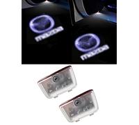 Duleutgnu 2 Stück Einstiegsbeleuchtung Türbeleuchtung Autotür Logo Türen Projektion Einstiegsleuchte Willkommen Dekorative Geist Lampe 3D Emblem Rear Door Für Mazda 6 2019-2024