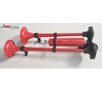 DURANGO Auto LKW Air Horn Fanfare Mega Train Horn Hupe mit Tank RED 12V TOP