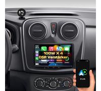DYNAVIN Android Autoradio Navi für Dacia Sandero Duster Logan Renault Captur; 8 Zoll Radio mit Wireless Carplay und Android Auto | Head-up Display | Inkl. DAB+; D9-DAC Premium Flex