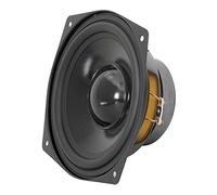 Dynavox 130mm Basslautsprecher 8 Ohm, kompaktes Bass-Chassis mit Gummi-Sicke für Selbst-Einbau in Boxen-Gehäuse, für Mittel-und Tieftonwiedergabe, Schwarz, 206158