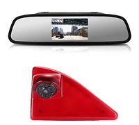 Dynavsal 【4.3'' Rückspiegel Monitor + Rückfahrkamera Transporter】im 3. Bremsleuchte HD Rückfahrkamera für Opel Vauxhall Movano ab 2010/Renault Master ab 2010/Nissan NV400 ab 2010