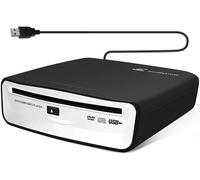 Dytabepl Autoradio CD/DVD Dish Box Player Externe Stereoanlage, Auto Radio CD/DVD Player Extern USB Anschluss für Laptop oder Fernseher Angeschlossen Werden, für Navigation mit Android 4.0 und Höher