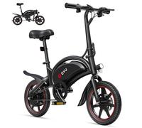 DYU D3S E-Bike Klapprad 14 Zoll - Elektrofahrrad, 25 km/h Höchstgeschwindigkeit, 40 km Reichweite, Scheibenbremsen, faltbar, für Jugendliche und Erwachsene