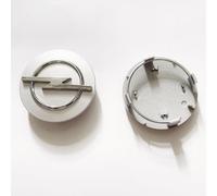 DZPFDC 4 Stück Nabendeckel für Opel Astra K Sports Tourer (ab Bj.2015),Auto-Nabenkappen mit Logo, Radnabenkappen Felgendeckel Felgenkappen Nabenkappen Wheel Caps,Silver-B-58MM