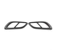DZSQTUND Auspuffblenden Für Mercedes Für Benz E Klasse CLE W214 2024 + E260 300 Für AMG Edelstahl Schwanz Schalldämpfer Auspuffrohr Ausgang Abdeckung Trim Auspuff Blende(Kohlenstoff-Look)