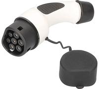 as - Schwabe Ersatzstecker für Hybrid & Elektroauto- Ladekabel FAHRZEUGSEITIG Mode 3, Typ 2 Ladekabel 230V/16A, 1-phasig 3,6 kW, Betriebstemperaturbereich -30°C bis +50°C, IP 44, schwarz/weiß, 65144