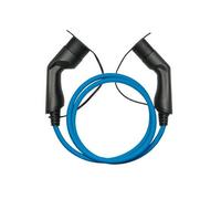 Kabelmeister E-Auto-Ladekabel Mode 3, Typ 2 Stecker an Buchse, 3-phasig, 16 A, 11 kW, blau, 10m