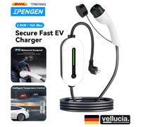 E-Auto Ladekabel Typ2 230V Haushaltssteckdose 3.5kW 16A Notladekabel Einstellbar