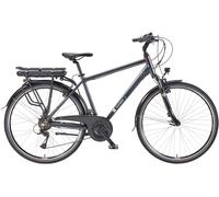 E-Bike TELEFUNKEN "E-Trekking Expedition XT485 Herren" Gr. 48, grau (anthrazit, schwarz), Elektrofahrräder, 48cm, 28 Zoll (71,12cm), Pedelec, Elektrofahrrad, Trekkingrad, Herren, innerhalb StVZO, 28 Z