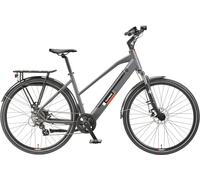 E-Bike TELEFUNKEN "E-Trekking Expedition XT490 Damen" Gr. 48, schwarz (granitgrau, schwarz), Elektrofahrräder, 48cm, 28 Zoll (71,12cm), Pedelec, Elektrofahrrad, Damen, innerhalb StVZO, 28 Zoll (401762