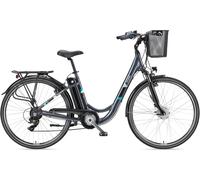 E-Bike TELEFUNKEN "Multitalent RC822" Gr. 48, grau (anthrazit), E-Bikes, 48cm, 28 Zoll (71,12cm), City Elektrofahrrad, Damen Herren, 28 Zoll, 36 V 374 Wh Akku, Pedelec (70736501-48) anthrazit
