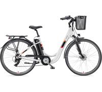 E-Bike TELEFUNKEN "Multitalent RC822" Gr. 48, weiß, E-Bikes, 48cm, 28 Zoll (71,12cm), City Elektrofahrrad, Damen Herren, 28 Zoll, 36 V 374 Wh Akku, Pedelec, Topseller (60936922-48) weiß