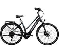 E-Bike ZÜNDAPP "X400" E-Bikes Gr. 48 cm, 28 Zoll (71,12 cm), schwarz (schwarz, türkis) (33553547-48) schwarz, türkis