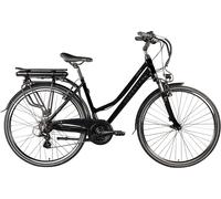 E-Bike ZÜNDAPP "Z802 Damen" Gr. 48, schwarz (schwarz, grau, schwarz), Elektrofahrräder, Damen, 48cm, 28 Zoll (71,12cm), Pedelec, Elektrofahrrad für Damen (31798543-48) schwarz, grau, schwarz