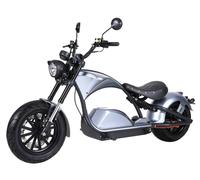 E-Chopper Raven 45 km/h 60V/40Ah 100 km Reichweite Elektroroller Futura Grau