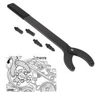 E-cowlboy Gegenhalter Werkzeug für Nockenwellenrad Gegenhalteschlüssel für VW Audi Seat VAG OEM 3036 T10172 Nockenwellen Gegenhalter Universal Kurbelwellenrad Riemenscheibe Gegenhalter