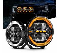 E-geprüft Offroad Runde LED Scheinwerfer mit DRL 9 Zoll Zusatzscheinwerfer LKW