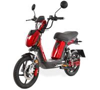 E-Mofa HECHT BETIS Red | Straßenzulassung möglich | 45 km/h schnell | Reichweite bis 40 km | 0,9 kW bürstenloser Motor | HECHT