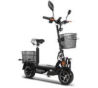 E-Mofaroller ROLEKTRO "Rolektro E-Jack 20 Lithium", schwarz, schwarz, Elektromotorroller, 20 km/h, B:64cm H:101cm L:124cm (60561843-0) schwarz, schwarz