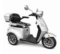 E-Motorroller Elektro Seniorenmobil 3-Rad Elektroroller Urban Hopper Best Ager Li Silber