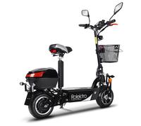 E-Motorroller ROLEKTRO "Rolektro E-Jack 45 Lithium", schwarz (schwarz, schwarz), Elektromotorroller, 45 km/h, B:64cm H:101cm L:124cm (33191108-0) schwarz, schwarz