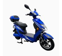 E-Roller Elektroroller mit Straßenzulassung 45km/h 60V 20Ah 1kW 75KM COC Blau