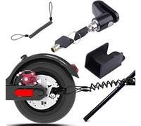 E-Roller Schloss für Xiaomi Pro 2 1S M36, Schloss für e Scooter Xiaomi Mi Bremsscheibenschloss, Electric Scooter Schloss mit Erinnerungsseil