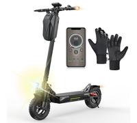 E Scooter mit Straßenzulassung, 10 Zoll Offroad Luftreifen mit Doppeltem Stoßdämpfungssystem, Batterie 12,5 Ah 60-70 km Reichweite, LCD-Instrumententafel, Maximale Tragfähigkeit 150 kg, Smart APP