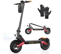 E Scooter mit Straßenzulassung, 80-100 KM Reichweite, 48V 15Ah, 10 Zoll Offroad Luftreifen, ABE Elektroroller mit Doppelter Stoßdämpfung, Faltbarer E Roller Offroad Belastung bis 150 KG, LED, App