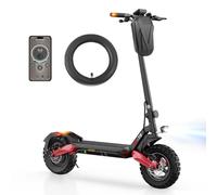 E Scooter mit Straßenzulassung, 80-100 KM Reichweite, 48V 15Ah, 10 Zoll Offroad Luftreifen, ABE Elektroroller mit Doppelter Stoßdämpfung, Faltbarer E Roller Offroad Belastung bis 150 KG, LED, App