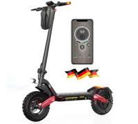 E Scooter mit Straßenzulassung, 80-100 KM Reichweite, 48V 15Ah, 10 Zoll Offroad Luftreifen, ABE Elektroroller mit Doppelter Stoßdämpfung, Faltbarer E Roller Offroad Belastung bis 150 KG, LED, App