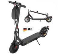 E Scooter mit Straßenzulassung, ABE Elektroroller Belastung bis 120kg, 30 km Reichweite, LED, 20km/h, 350W Motor, 8,5 Zoll Wabenreifen,Duales Bremssystem E Roller für Erwachsene