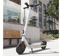 E-Scooter mit Straßenzulassung Elektro Scooter ABE Aluminium Elektroroller Faltbar Roller EScooter eKFV Zulassung Führerscheinfrei (Weiss)