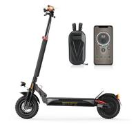 E Scooter mit Straßenzulassung für Erwachsene, 10 Zoll Offroad Luftreifen, Vorne und hinten Vier Stoßdämpfer, Batterie 12,5 Ah, 60-70 km Reichweite, Lenker mit Blinker, Max.150 kg, Smart APP